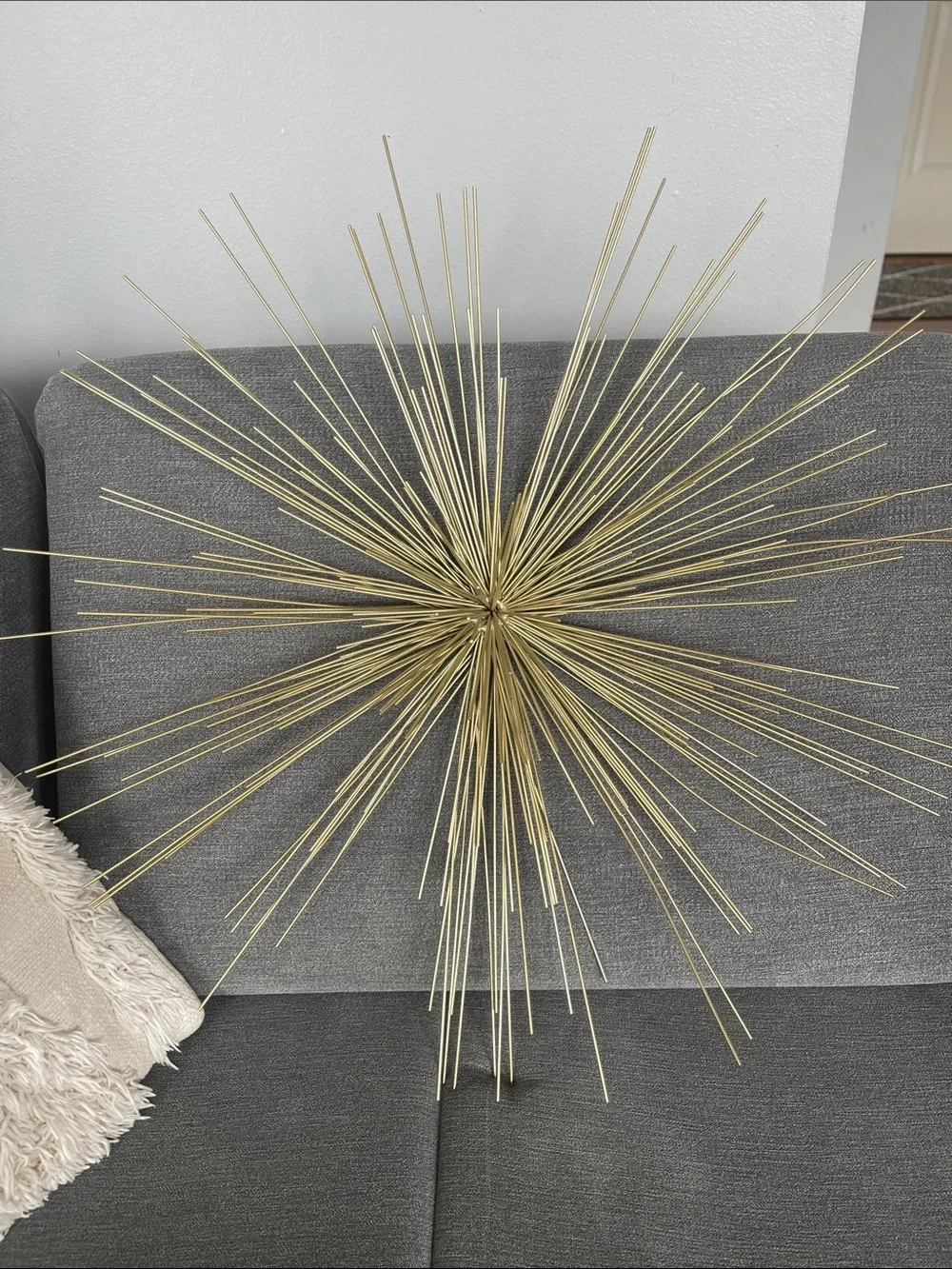Contemporary Gold Starburst Wall Art Sculpture
